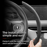 Suede Buckle Steering Wheel Cover for IM LS6/L7 Models Car Interior Accessory Hocasen