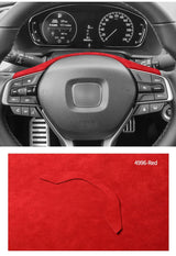 For Honda Accord 10th Gen Facelift & INSPIRE Made of Alcantara Auto Steering Wheel Decorative Frame Trim Sticker Car Accessory