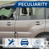 Carbon Fiber Door Trim Kit for Mitsubishi Pajero Car Interior Accessory HEBE