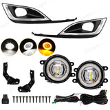 DRL Fog Lights for Toyota Noah 2018-2021 Car Interior Accessory MAGIC COLORM LED WhiteYellow Ring