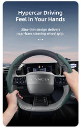 Non-Slip Leather Wheel Cover for Lancia Delta