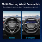 Segmented Carbon Fiber Wheel Cover for Lincoln Nautilus Car Interior Accessory Hocasen