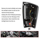 LED Tail Lamps Smoked Lens for Toyota Tacoma 2016-2022 LED Ambient Light MAGIC COLORM