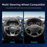 Carbon Fiber Wheel Cover for Dacia Duster Sandero Jogger Car Interior Accessory Hocasen