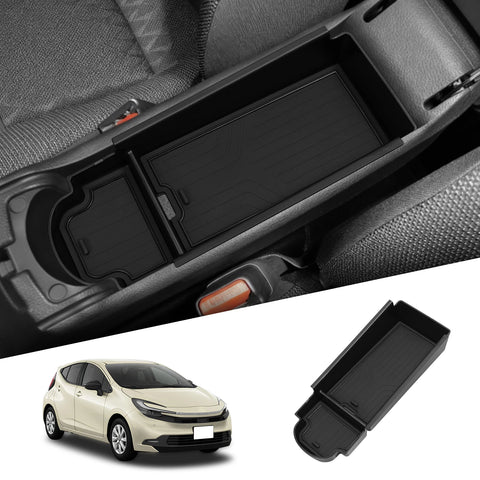 Toyota AQUA 2021-2025 Center Console Armrest Storage Box Car Tray Organizers Accessories Stowing Tidying Black Interior Acces
