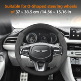 Matte Carbon Fiber Suede Steering Wheel Cover Genesis
