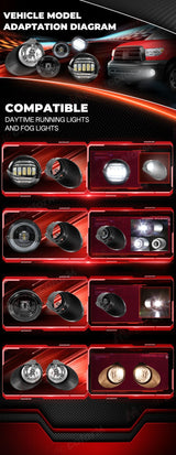 LED Fog Light Kit with DRL for Toyota Tacoma 2005-2011 LED Ambient Light MAGIC COLORM