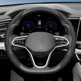 Sporty Breathable Leather Wheel Cover for Universal