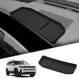 Hyundai Santa Fe 2024 2025 Car Dashboard Storage Box Display Screen Rear Tray Organizer Accessories Tidying Black Dash Access