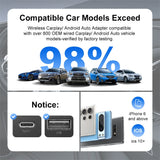 Dual Wireless CarPlay and Android Auto Adapter USB-C