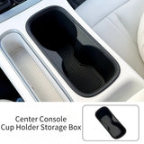 For Geely Xingyuan EX2 eMAS Cup Holder Pad Center Console Storage Box Organizer Car Interior Accessory Geely Black