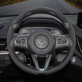 Anti-Slip Buckle Segmented Suede Cover for Acura MDX