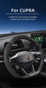 Sports Suede Wheel Cover for Cupra Models Car Interior Accessory Hocasen