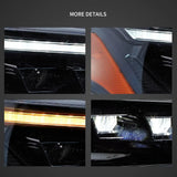 LED Projector Headlights Black for Toyota 4Runner 2014-2024 LED Headlight Vland