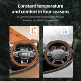 Steering Wheel Cover Ultra-Thin Leather Dacia Duster Car Interior Accessory Hocasen
