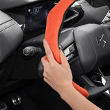 Suede Snap-On Steering Wheel Cover for DS 3 4 7 Crossback Car Interior Accessory Hocasen