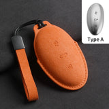Suede Car Key Case Cover For Rising Auto R7 F7 ER6 Car Key Shell Accessories