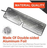 Window Sunshade Foil for Jeep Wrangler JK 2007-2017 Car Interior Accessory HEBE