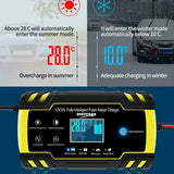 12-24V 6/8A Full Automatic Battery Charger Digital LCD Display Car Battery Chargers Power Puls Repair Chargers Wet Dry Lead A