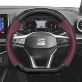 Matte Carbon Fiber Cover for Seat Ibiza Arona Leon