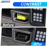 Carbon Fiber Tow Hook Trim Cover for Chery T2 2023 Car Interior Accessory HEBE