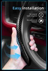 Carbon Fiber Steering Wheel Cover for Audi A4 A6 Q5
