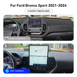 12.1 Inch Android 14 Navigation System for Ford Bronco Sport 2021-2024 Android Head Unit Aotsr