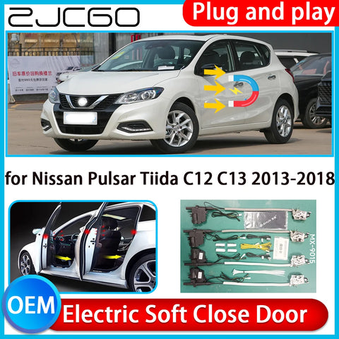 Electric Soft Close Door Kit for Nissan Pulsar Tiida 2013–2018 Car Interior Accessory ZJCGO