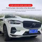 Black Samurai Bumper Trim for Volvo XC60 2022-2024 Car Interior Accessory LINGLUYANG