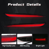 3-Function Rear Bumper Reflector for Tesla Model 3 Y Car Interior Accessory MAGIC COLORM