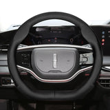 Lincoln Ultra-Thin Leather Steering Cover Car Interior Accessory Hocasen