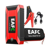 EAFC 12V Car Jump Starter Power Bank Portable Car Battery Booster Charger Starting Device Auto Emergency Start-up Lighting