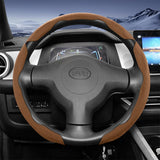 BYD Snap-On Sports Suede Steering Wheel Cover Interior