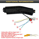 Smoked Lens LED Tail Light Assembly for Nissan 350Z Car Interior Accessory iJDM