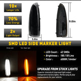 Smoked Switchback Mirror Lights for Ford F-250 LED Ambient Light iJDM
