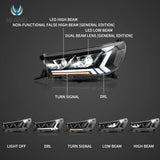 Dual Beam Projector Headlights for Hilux 2015-2020 LED Ambient Light VLAND