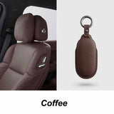 For Leading Ideal LiXiang L7 L8 L9 2022 2023 Leather Car Key Case Shell Keychain for lixiang one L9 L8 L7 Key case