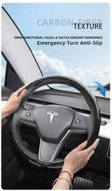 Carbon Fiber Wheel Cover for Tesla Model 3 Y S X Car Interior Accessory Hocasen