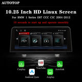 10.25-inch Wireless CarPlay Display for BMW 1 2 Series 2013–2017