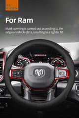 Ultra-Thin Breathable Leather Cover for Ram Pickup 1500 Car Interior Accessory Hocasen