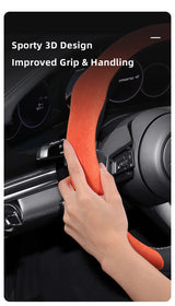 Premium Suede Steering Wheel Cover for Porsche Cars