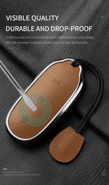 Metal and Leather Car Key Case Cover for Li Auto L7 L8 L9 Max Leading Ideal Li Auto 2023 2024