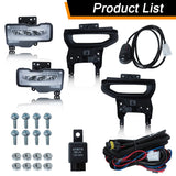 LED Fog Lights Assembly for GMC Sierra 1500 2016 LED Ambient Light MAGIC COLORM LED White Set