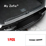 Rear Trunk Bumper Guard Cover Sticker Boot Plate For Zeekr 7X 2025 2026 Car Protector ABS Carbon fiber Decoration Accessories