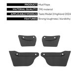 Wheel Mud Flaps Splash Guards MudFlaps Front Rear Fender New Upgrade TPE Mudguards Protector Mud Guards TEKSY