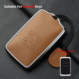 Metal and Leather Car Key Case Cover For Renault Clio Kadjar Capture Koleos Espace Master Talisman Talisman Scenic Protect Cover
