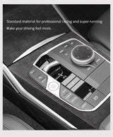 Center Console Panel Trim Frame Sticker for BMW 3er G20 G21 G28 Interior Custom Tuning Accessories Made of Alcantara Interior
