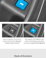For Honda Accord 10th Gen Facelift & INSPIRE (2021-2022) Made of Alcantara Car Trunk Button Knob Trim Sticker Car Interior Ac