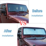 Window Sunshade Foil for Jeep Wrangler JK 2007-2017