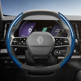 Carbon Fiber Steering Wheel Cover for Renault Clio
